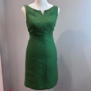 Talbots Textured Green Midi Dress women’s size 2P